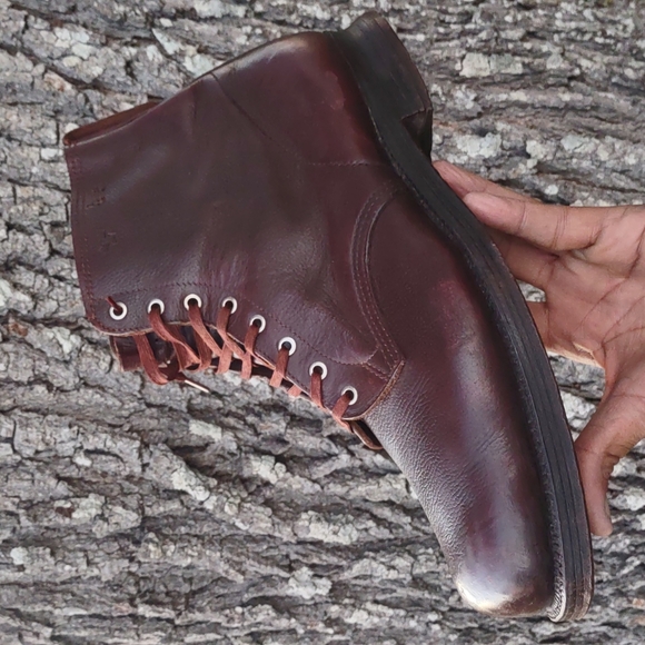 European Men's Pebble Leather Steel Toe Super Duty Boot - Picture 1 of 17